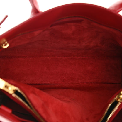 Saint Laurent Calfskin Small Sac De Jour Vermillion 5 of 11
