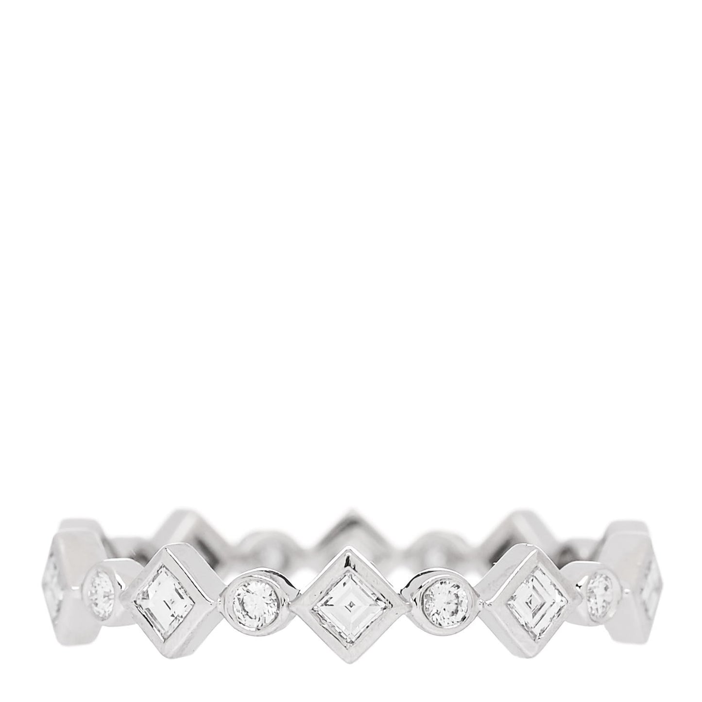 Platinum Diamond Jazz Band Ring 48 4.5