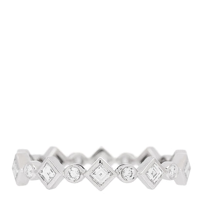Tiffany Platinum Diamond Jazz Band Ring 48 4.5 3 of 5