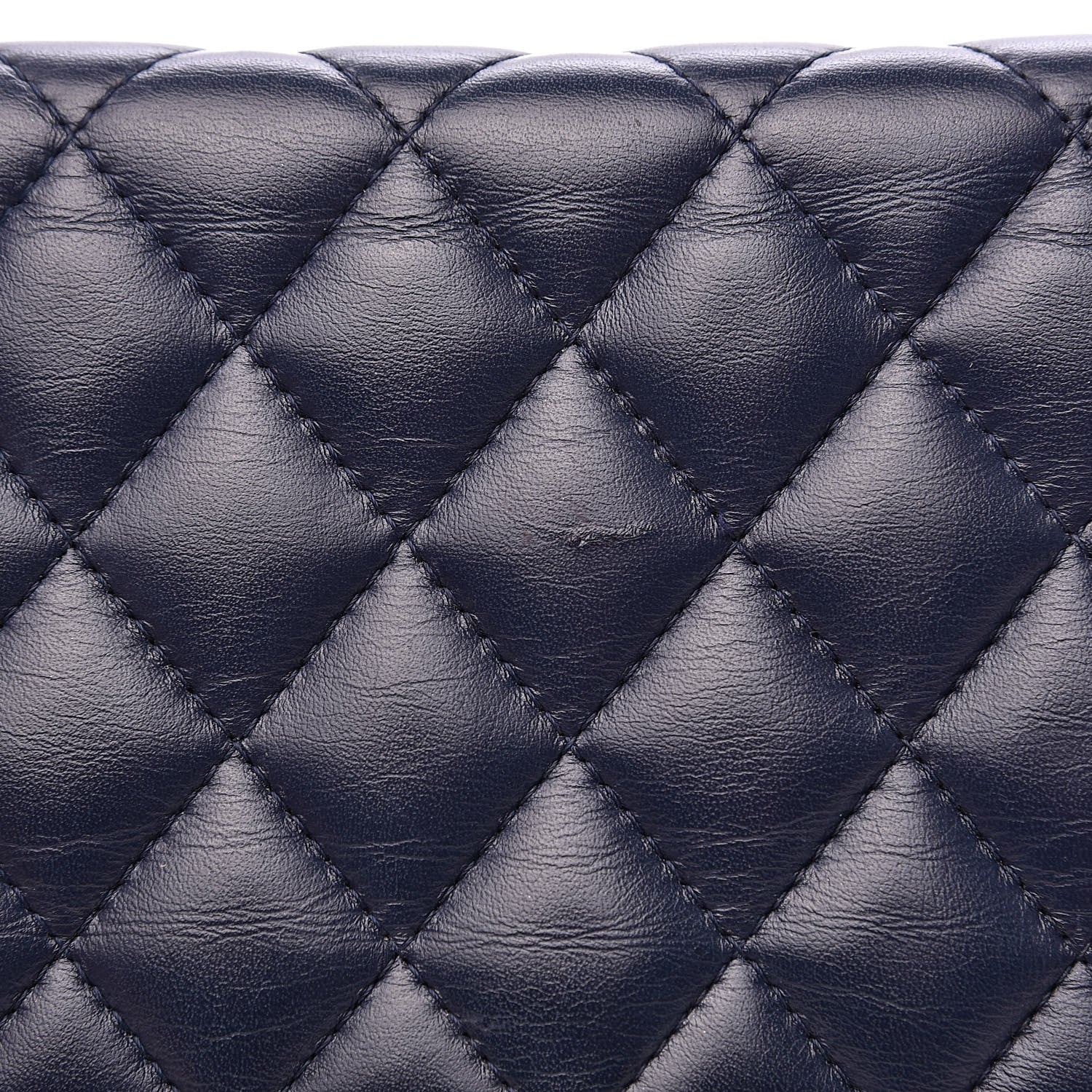 Chanel Lambskin Quilted Boy Wallet On Chain WOC Navy Blue 11 of 14