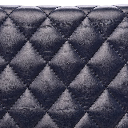 Chanel Lambskin Quilted Boy Wallet On Chain WOC Navy Blue 11 of 14
