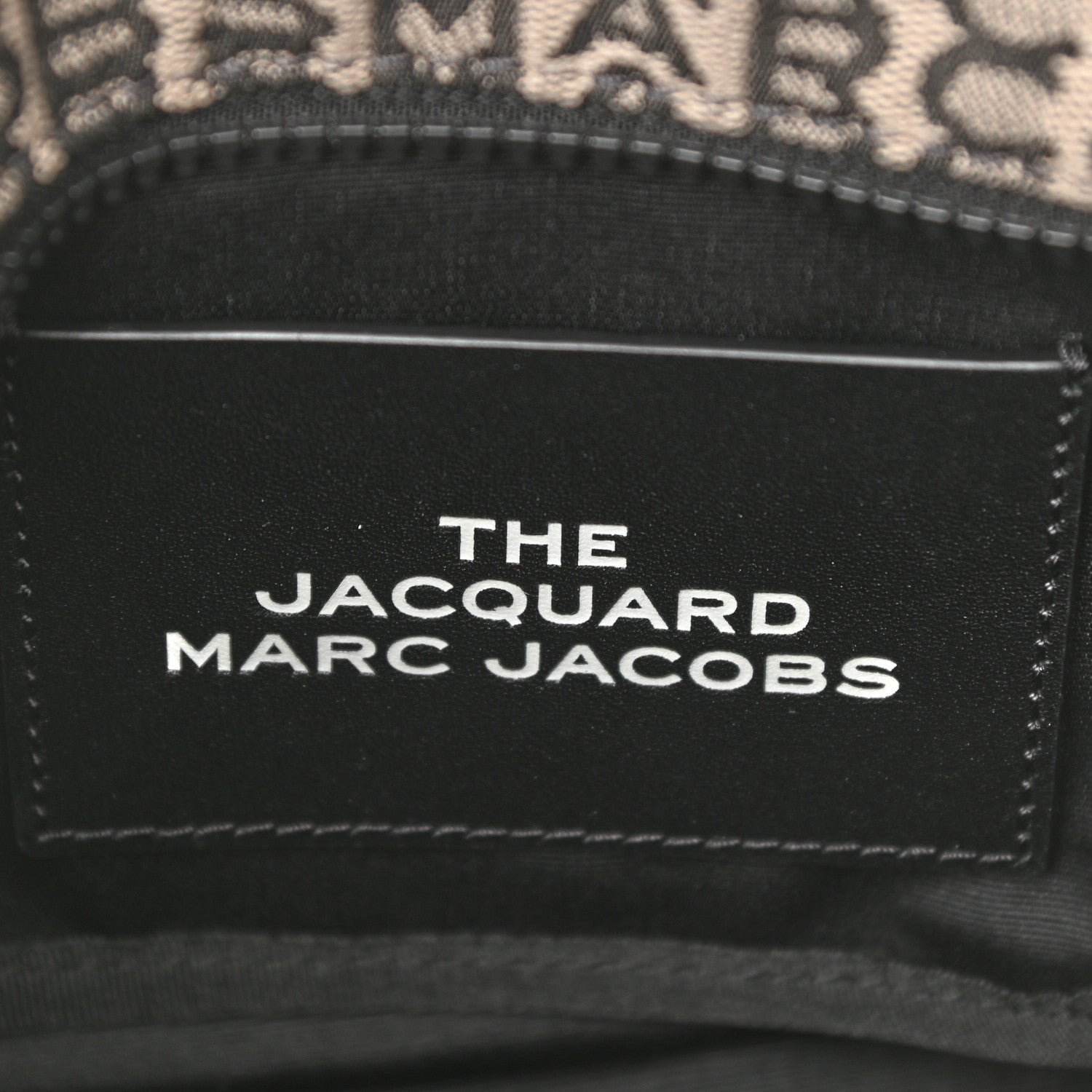 Marc Jacobs Cotton Jacquard Monogram Mini The Traveler Tote Bag Beige Multicolor 6 of 9
