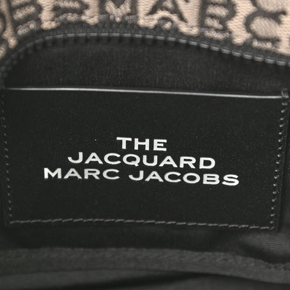 Marc Jacobs Cotton Jacquard Monogram Mini The Traveler Tote Bag Beige Multicolor 6 of 9