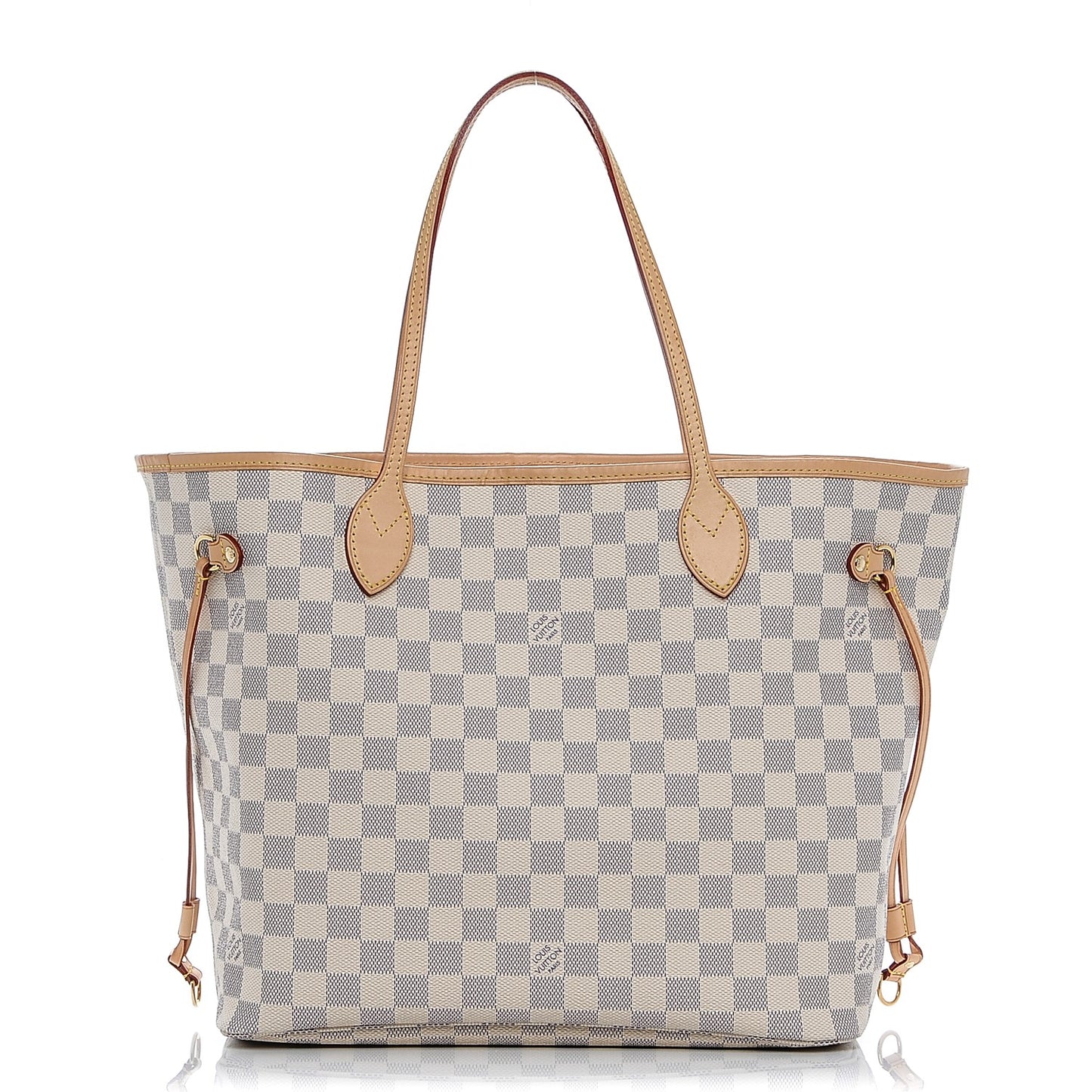 Damier Azur Neo Neverfull MM Rose Ballerine