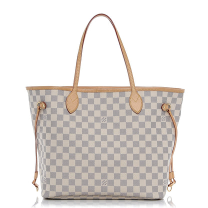 Louis Vuitton Damier Azur Neo Neverfull MM Rose Ballerine 1 of 8