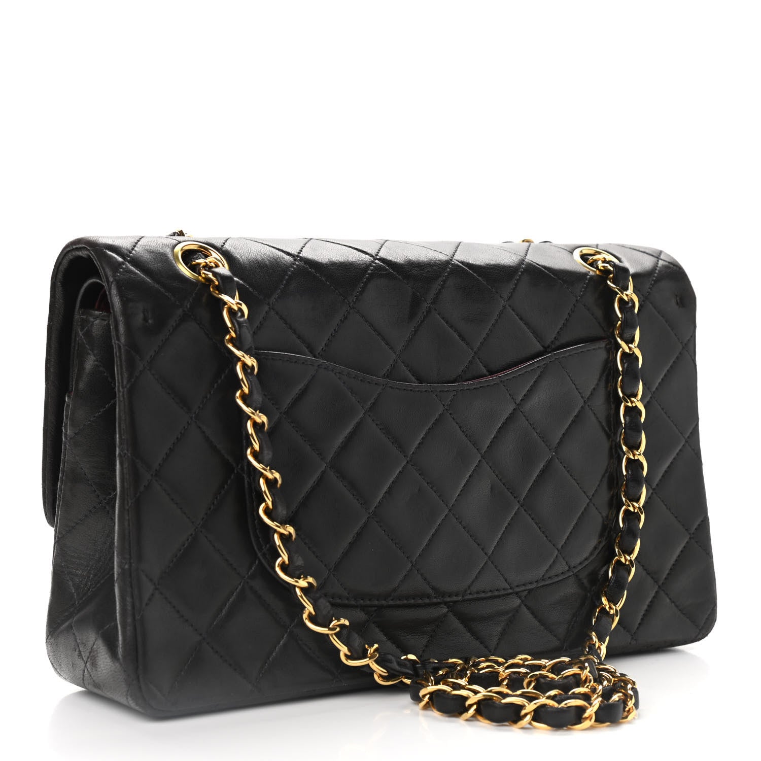 Chanel Lambskin Quilted Medium Double Flap Black 3 of 12