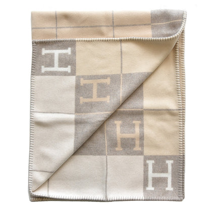 Hermes Wool Cashmere Avalon III Blanket Coco Camomille 3 of 4