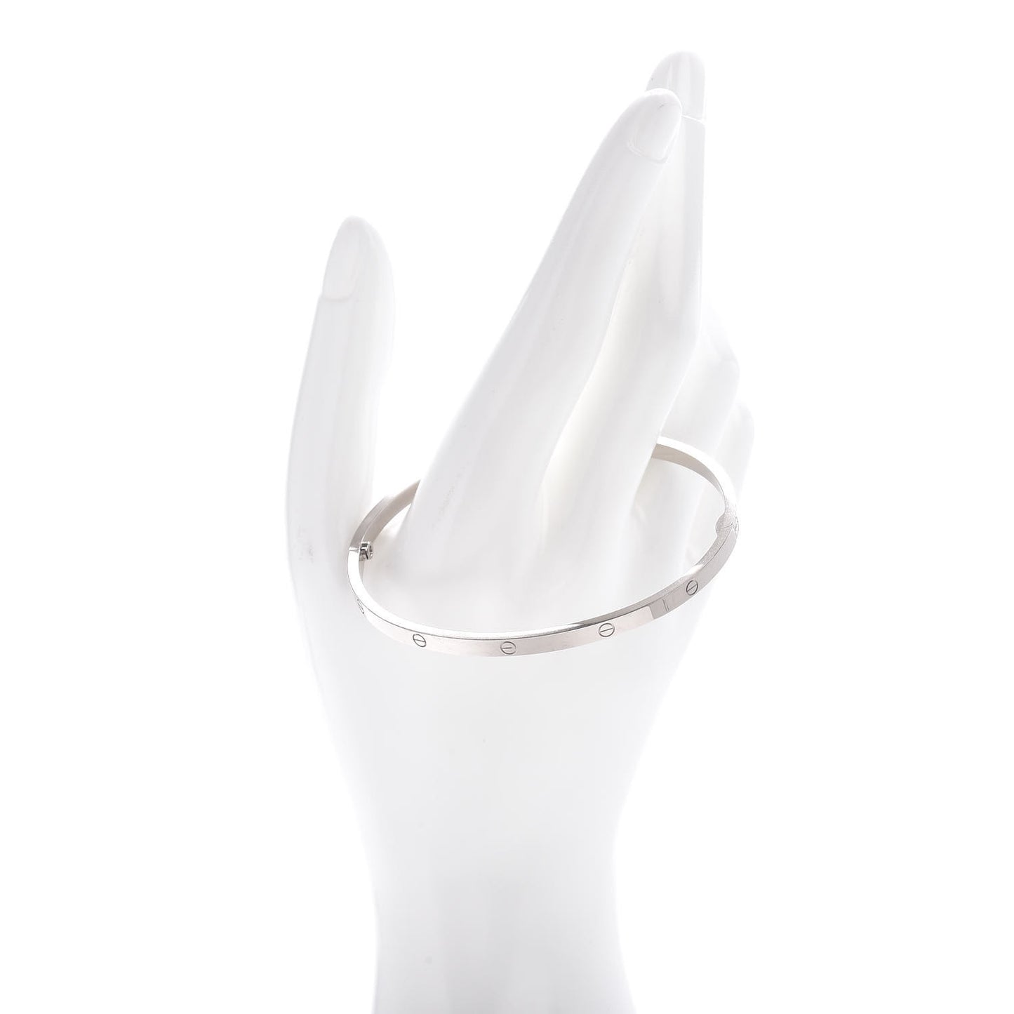 18K White Gold Small LOVE Bracelet 20