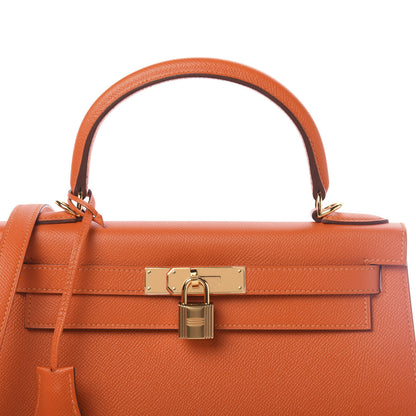 Hermes Epsom Kelly Sellier 28 Orange 8 of 11
