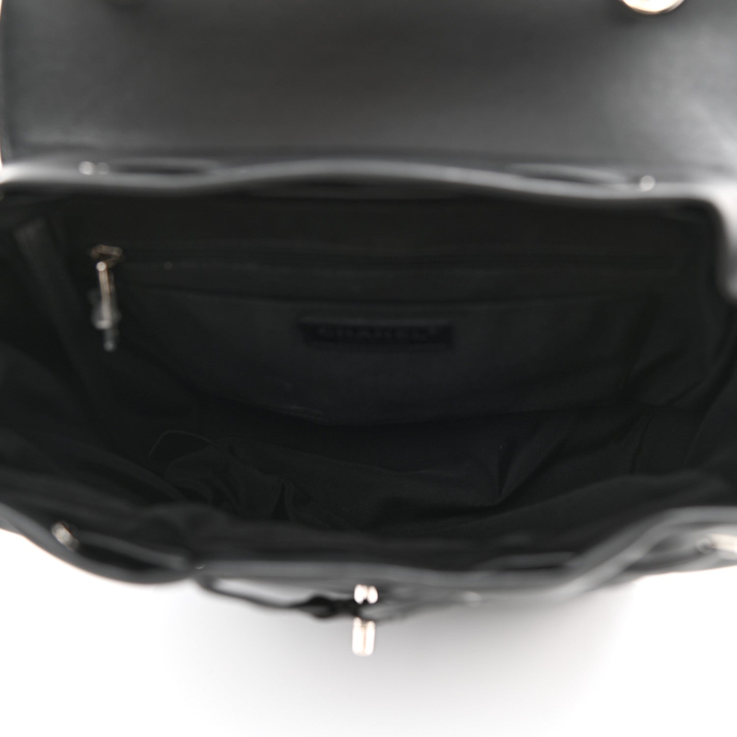 Chanel Calfskin Chevron Quilted Large Urban Spirit Backpack Black 4 of 7