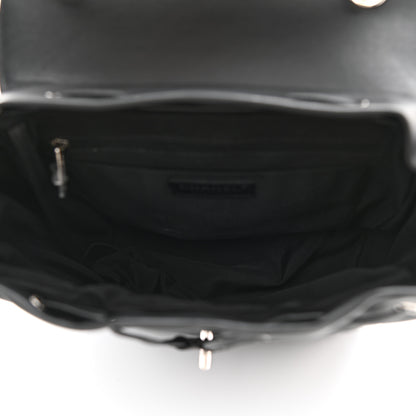 Chanel Calfskin Chevron Quilted Large Urban Spirit Backpack Black 4 of 7