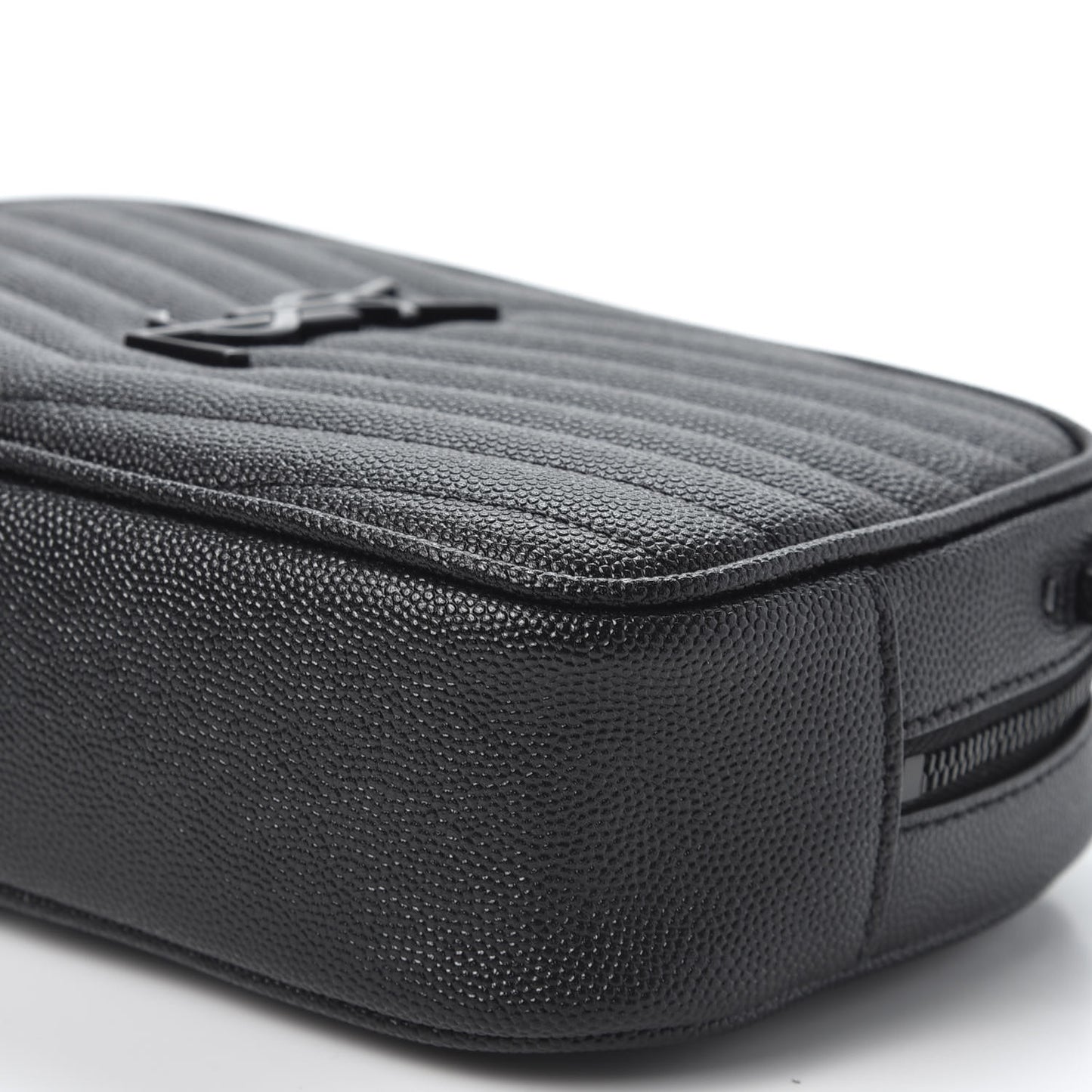 Grain De Poudre Matelasse Monogram Mini Lou Camera Bag Black