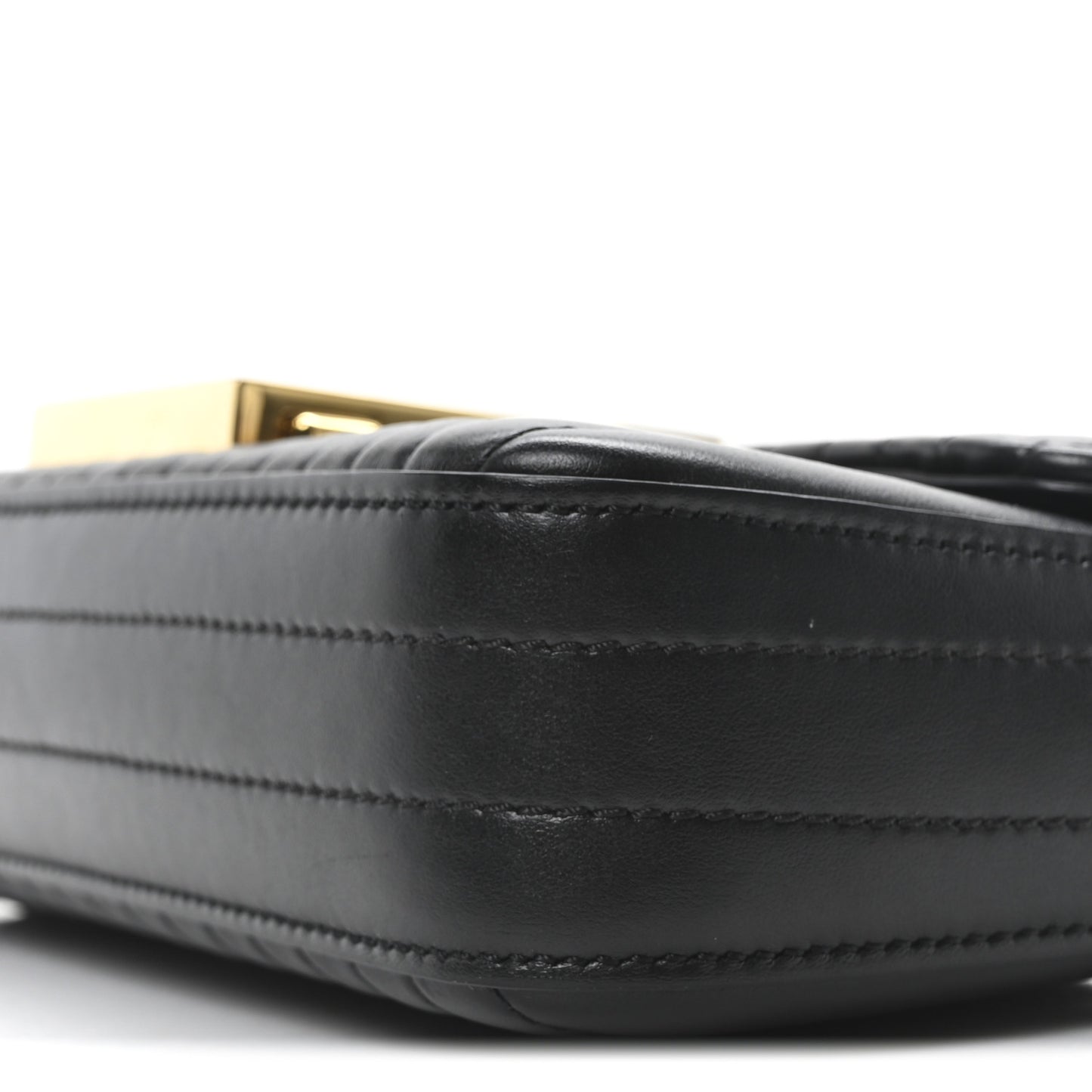 Calfskin Quilted Medium 001 Shoulder Bag Black