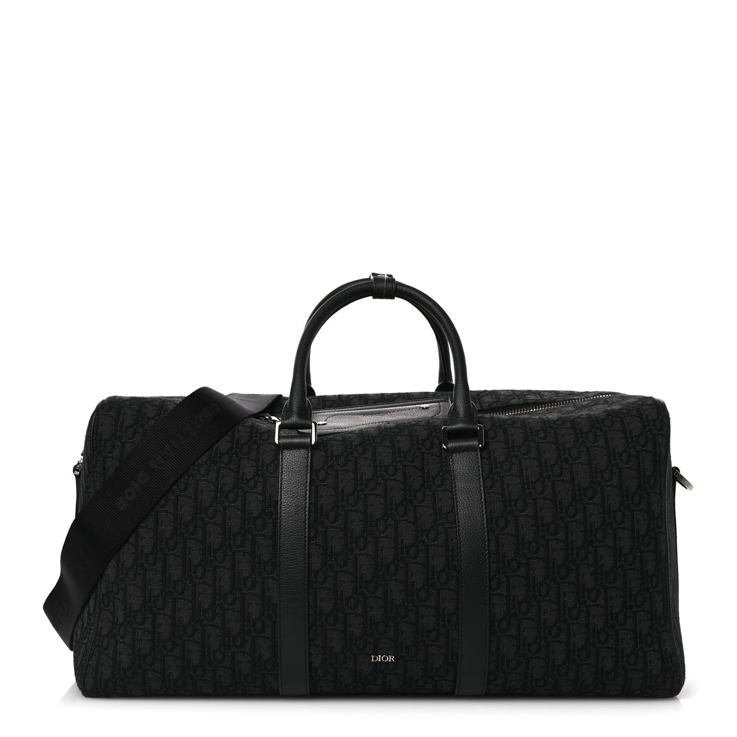 Oblique Jacquard Grained Calfskin Lingot 50 Black