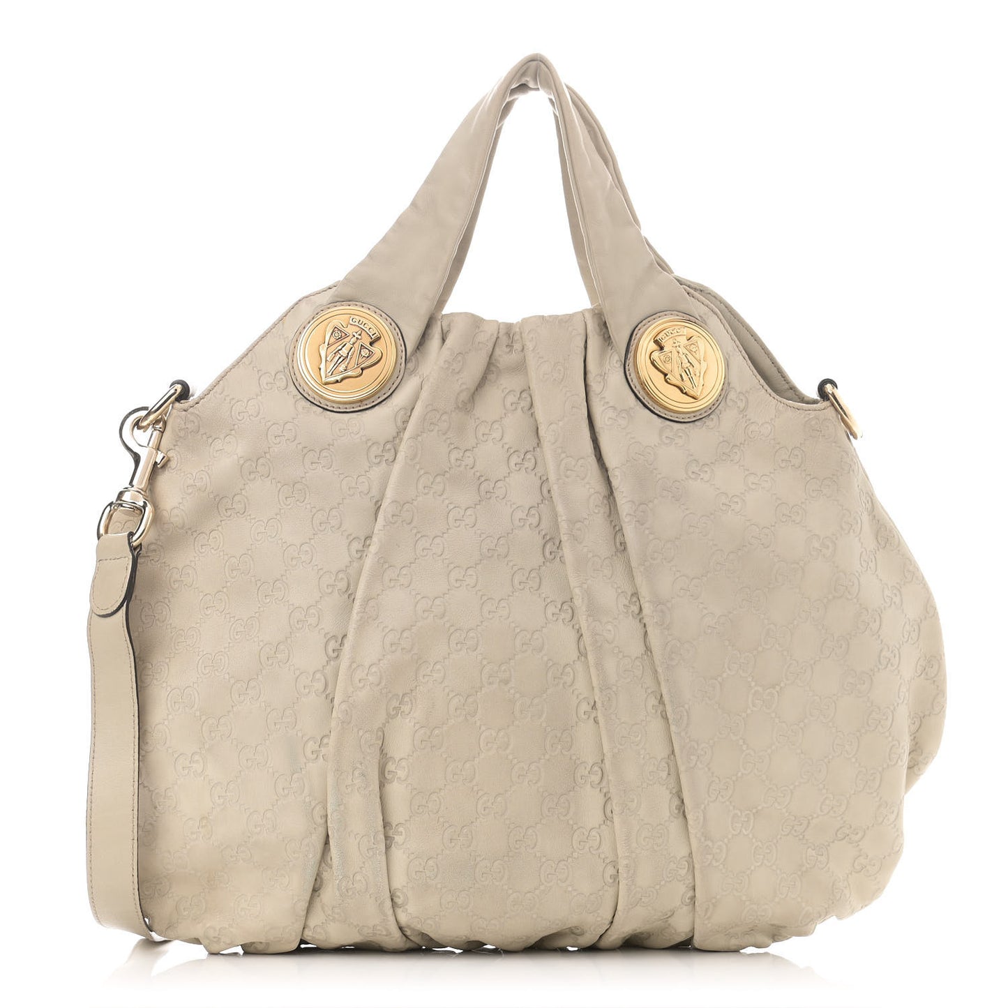 Guccissima Medium Hysteria Top Handle Bag Off White