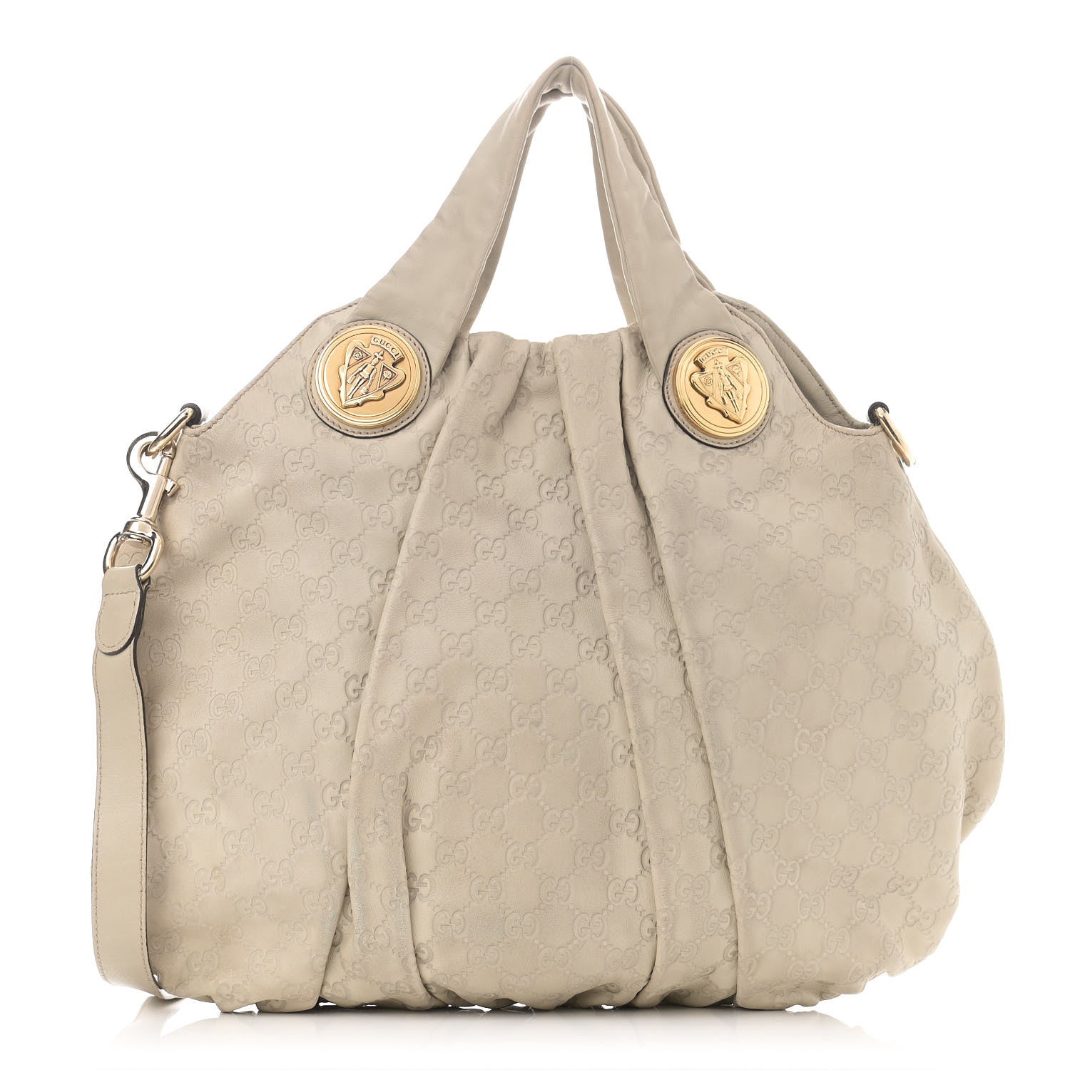 Gucci Guccissima Medium Hysteria Top Handle Bag Off White 1 of 12