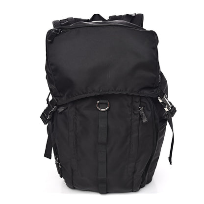 Prada Tessuto Nylon Montagna Double Buckle Backpack Black 1 of 15