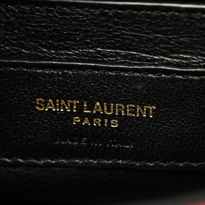Saint Laurent Lambskin Matelasse Monogram Medium Vicky Chain Bag Rouge Eros 6 of 15