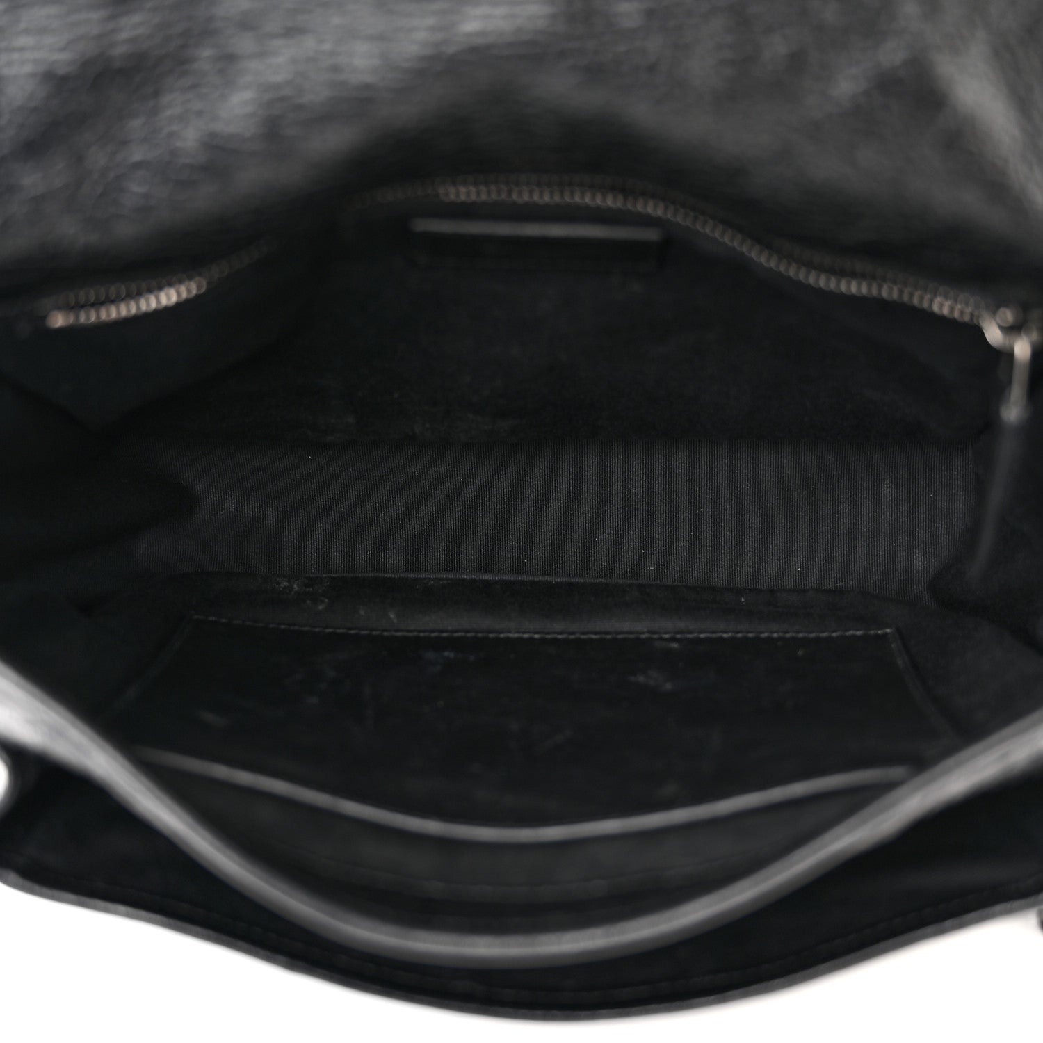 Saint Laurent Crinkled Calfskin Matelasse Monogram Medium Niki Chain Satchel Black 5 of 11