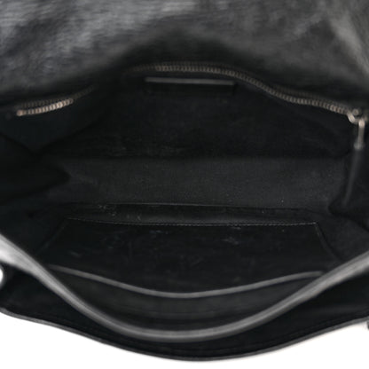 Saint Laurent Crinkled Calfskin Matelasse Monogram Medium Niki Chain Satchel Black 5 of 11