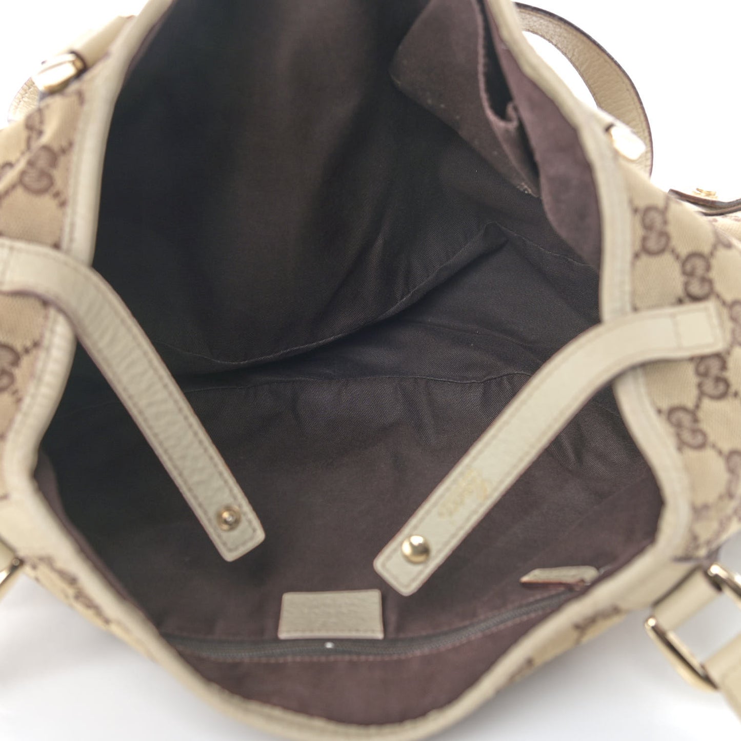 Monogram Medium Abbey Shoulder Bag Off White