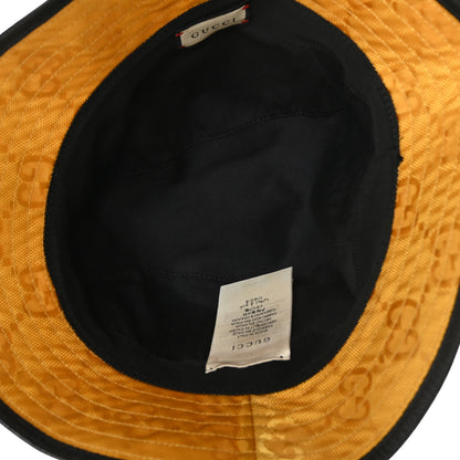 Gucci Econyl Nylon Monogram Off The Grid Bucket Hat L Crop Black 6 of 8