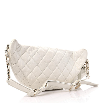 Chanel Aged Calfskin Quilted Waist Belt Bag White 3 of 15