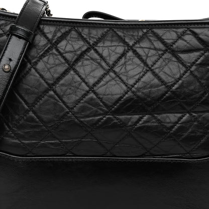 Chanel Aged Calfskin Quilted Medium Gabrielle Hobo Black 8 of 10