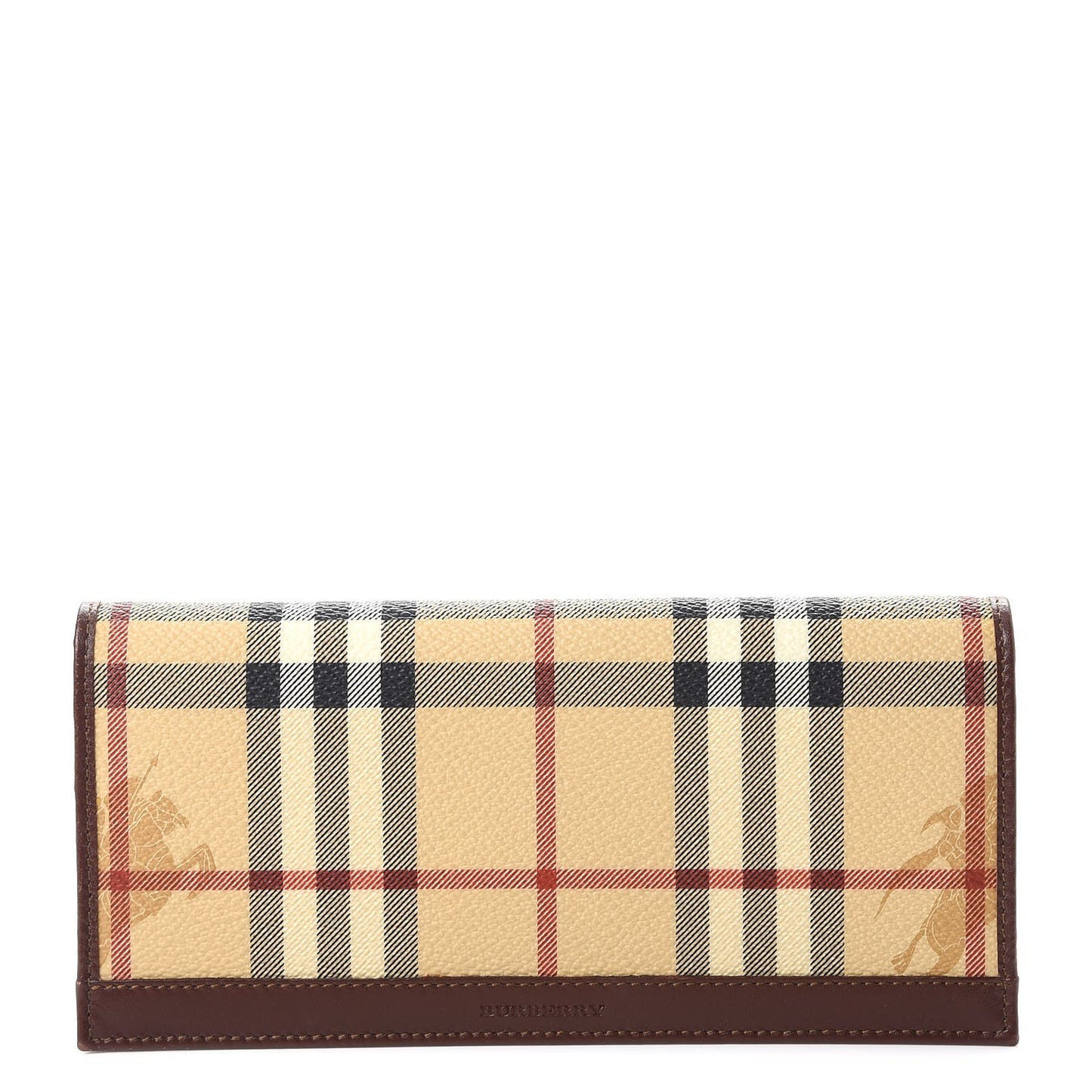 Haymarket Check Continental Wallet Brown