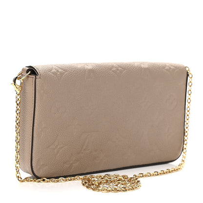 Louis Vuitton Empreinte Pochette Felicie Chain Wallet Tourterelle 4 of 11