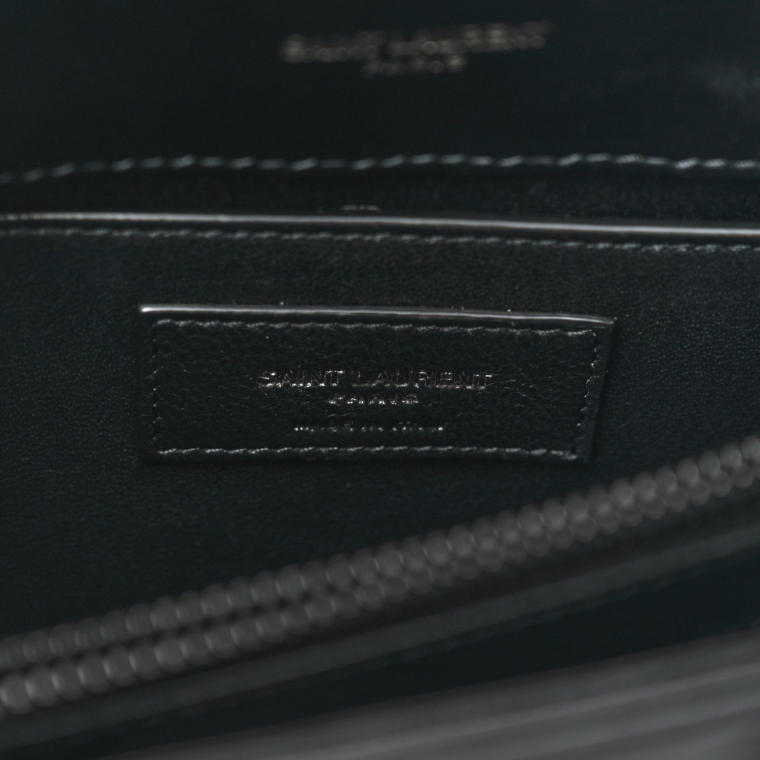 Saint Laurent Calfskin Y Quilted Monogram Monochrome Small Loulou Chain Satchel Black 6 of 9