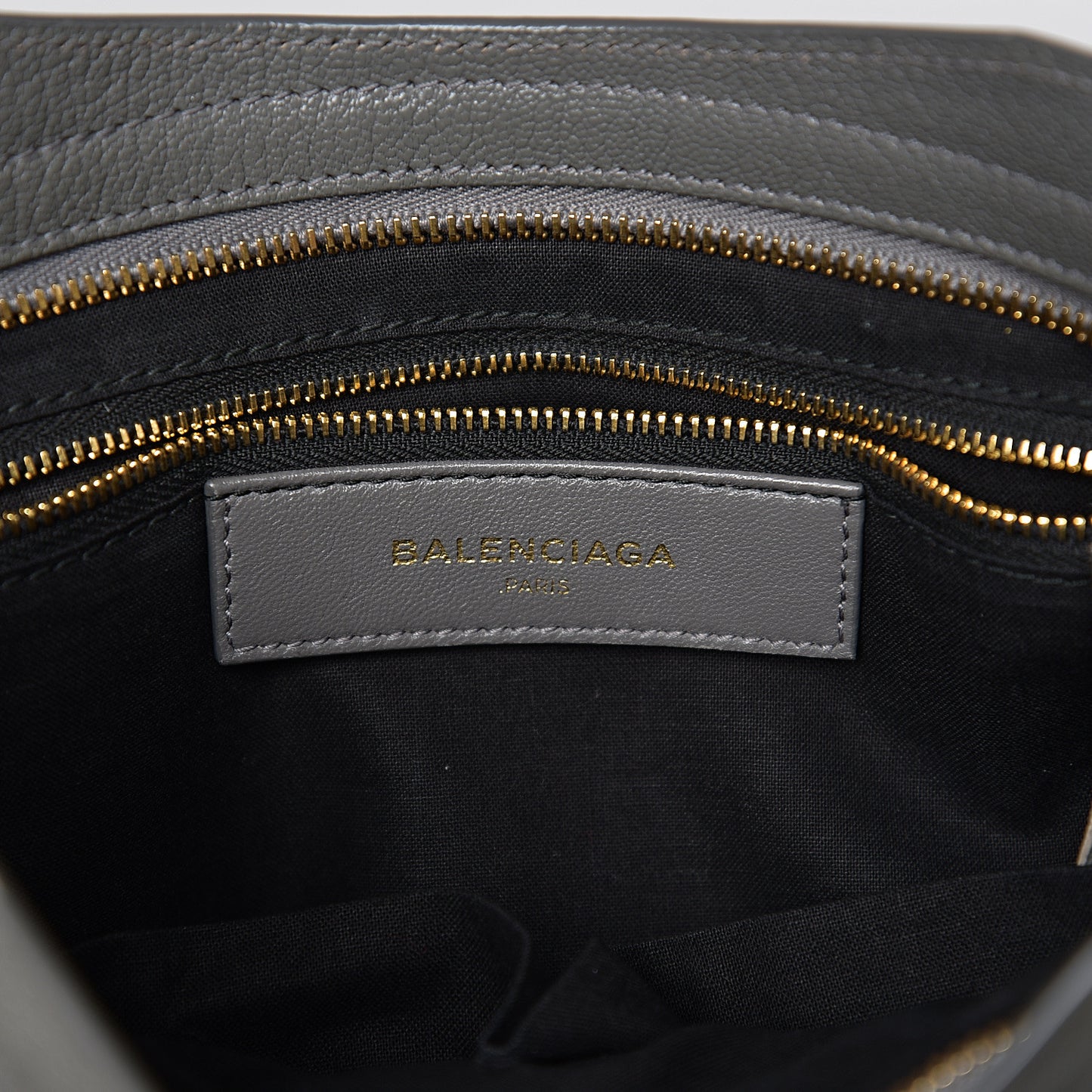 Chevre Gold Metallic Edge Hardware S City Gris Acier