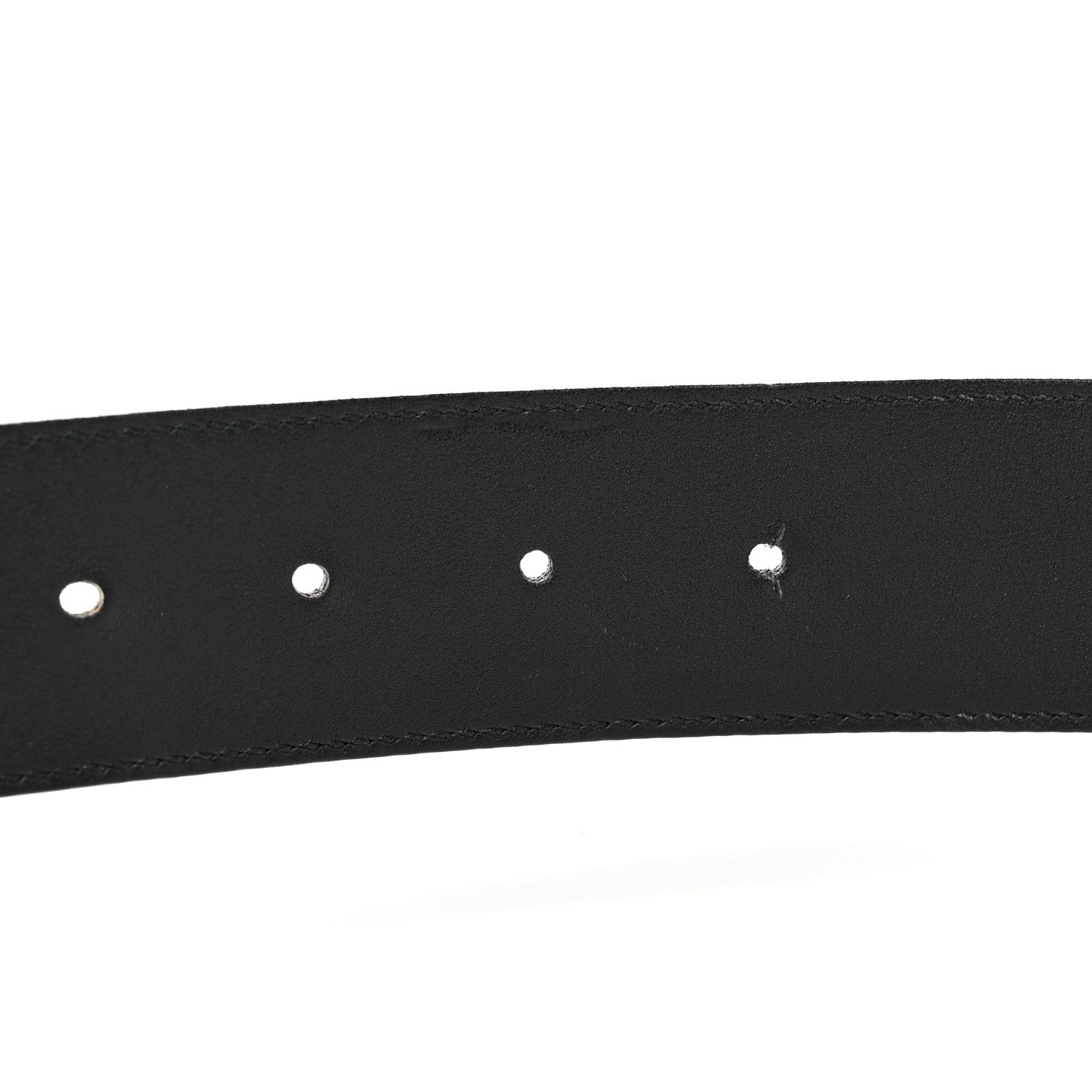 Gucci Textured Calfskin Double G 40mm Belt 80 32 Black 6 of 6