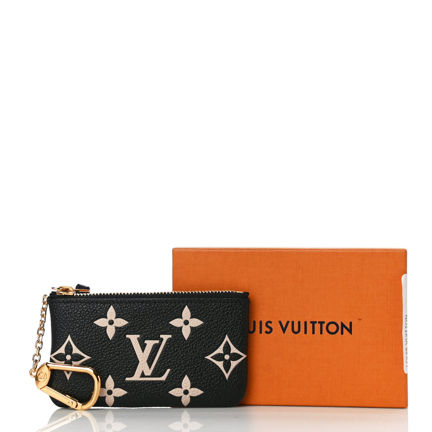Empreinte Monogram Giant Key Pouch Black Beige
