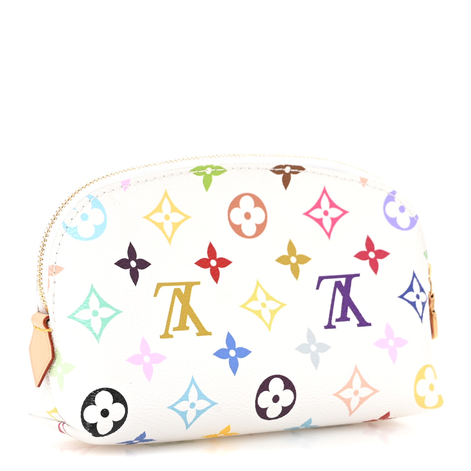 Louis Vuitton LV x TM Monogram Multicolor Cosmetic Pouch PM White 3 of 8