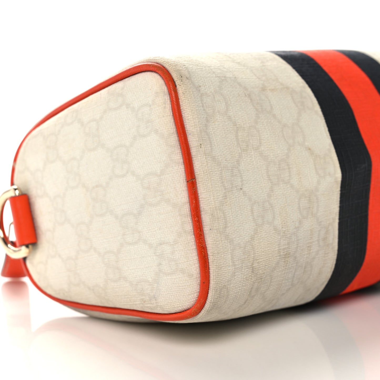 GG Plus Monogram Web Stripe Small Joy Boston Orange