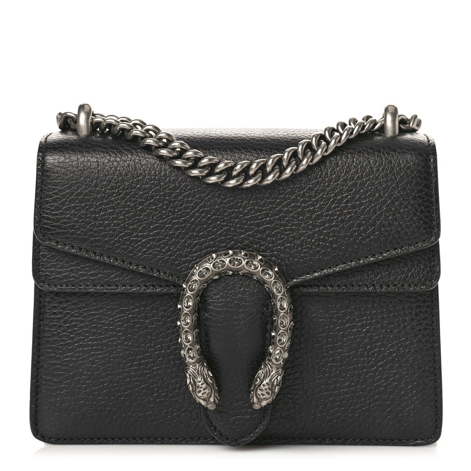 Gucci Calfskin Mini Dionysus Shoulder Bag Black 1 of 10