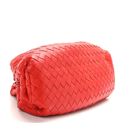 Bottega Veneta Nappa Maxi Intrecciato The Pouch Oversized Clutch Bright Red 4 of 8