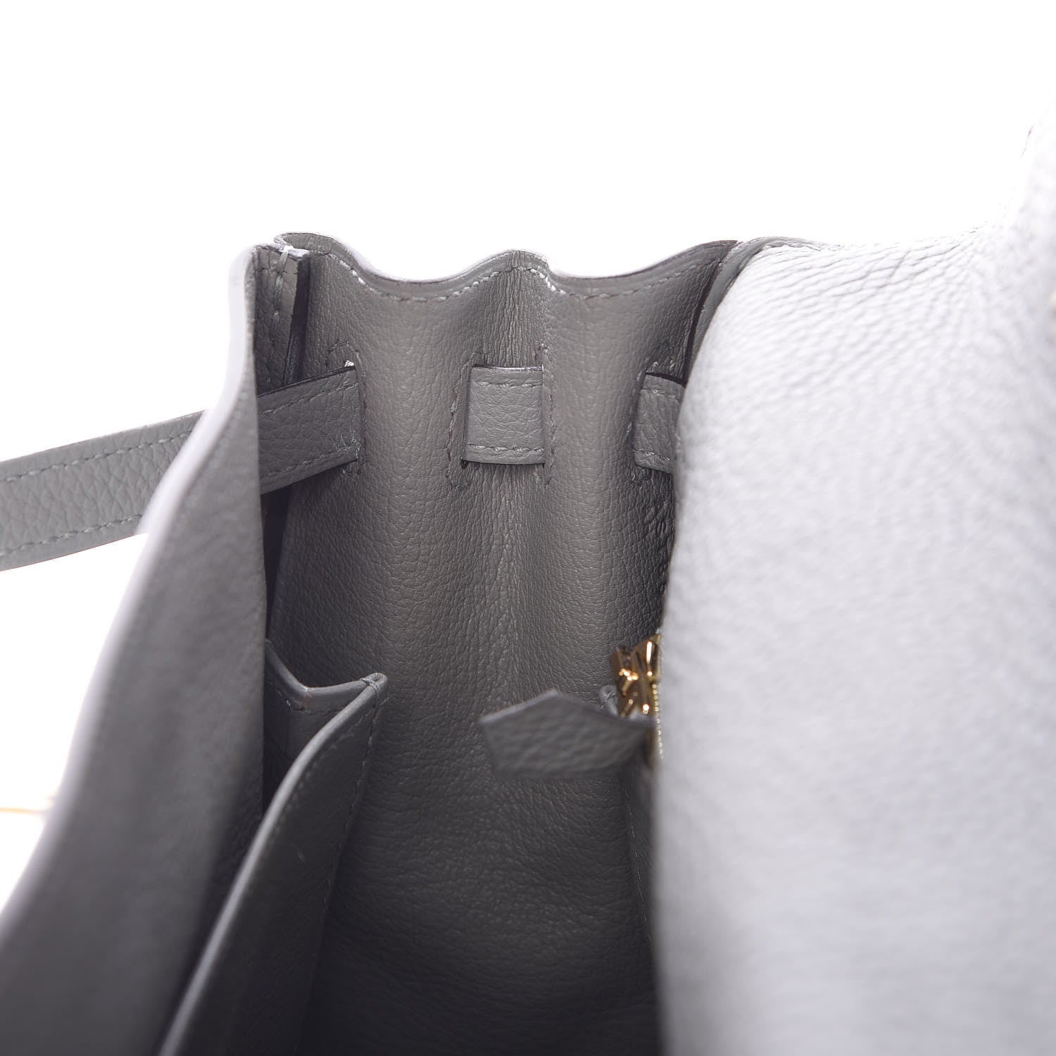 Hermes Togo Kelly Retourne 25 Gris Mouette 17 of 35