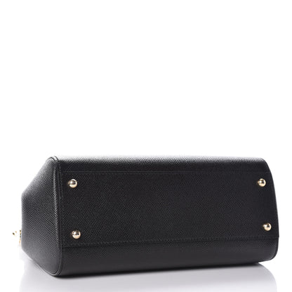 Dolce & Gabbana Dauphine Medium Miss Sicily Satchel Black 4 of 8