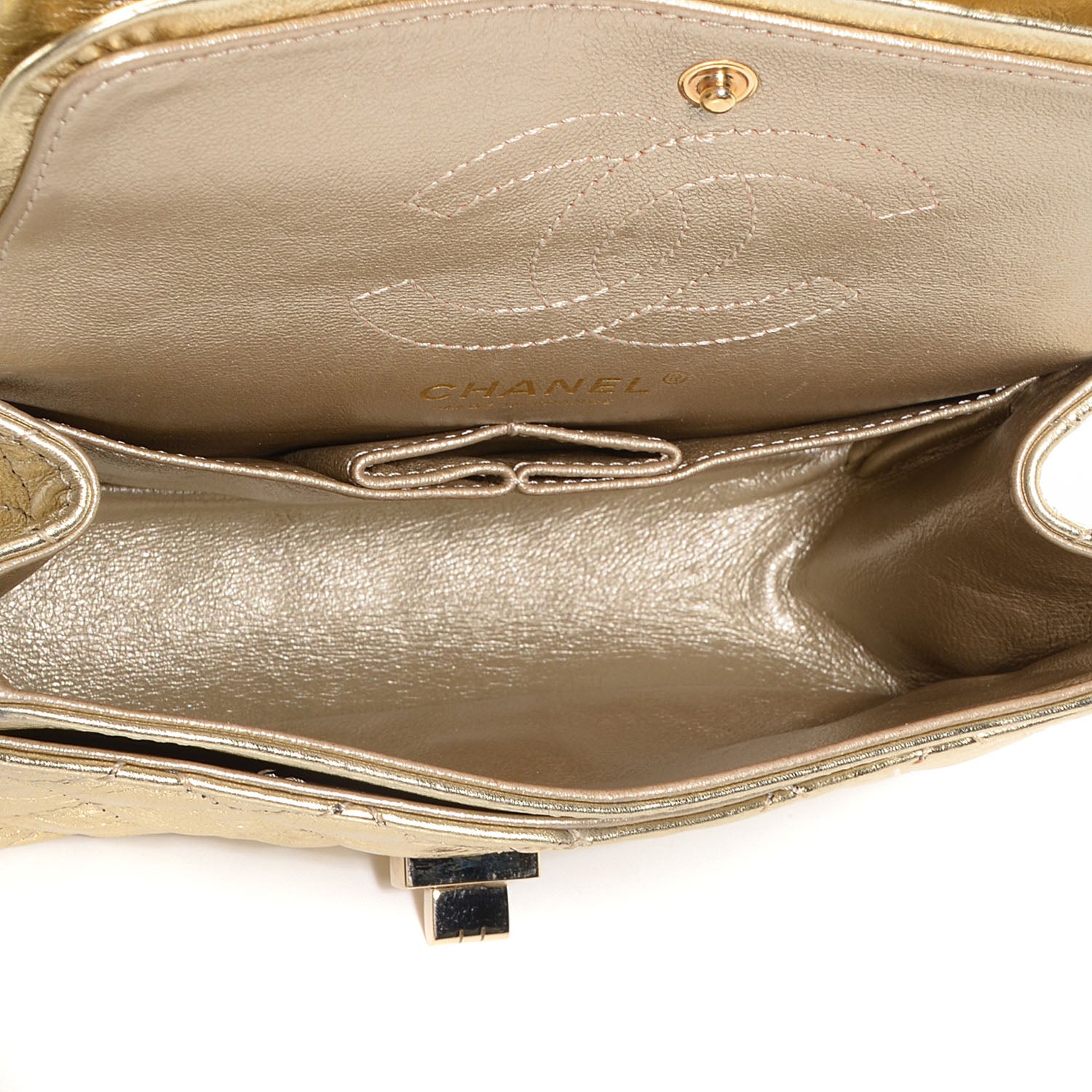 Chanel Aged Calfskin 2.55 Reissue 224 Flap Gold 5 of 8