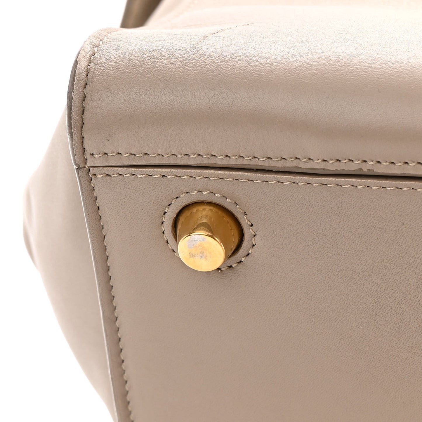 Smooth Calfskin Small Ring Bag Light Taupe