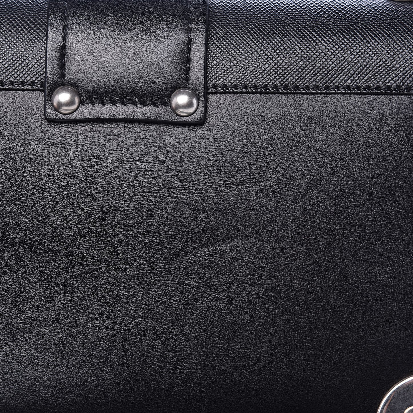 City Calf Saffiano Cahier Bag Black
