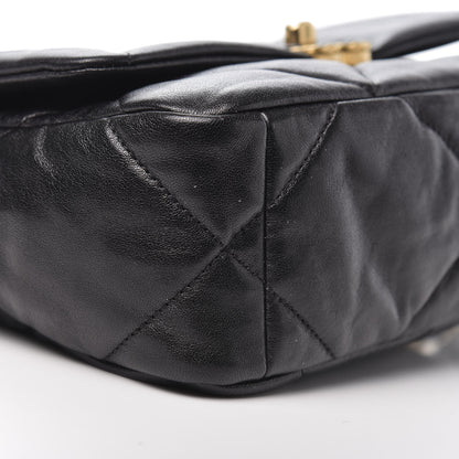 Chanel Goatskin Quilted Medium 19 Flap Black 8 of 11