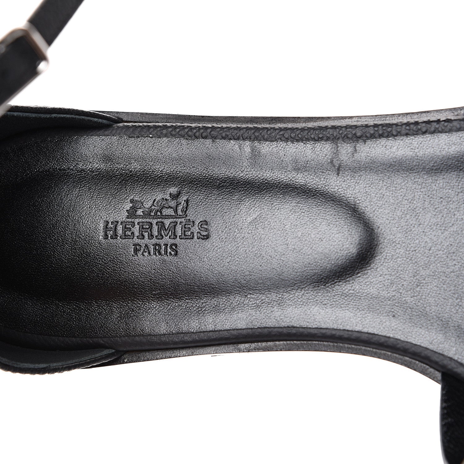 Hermes Epsom Santorini Sandals 41 Black 7 of 12