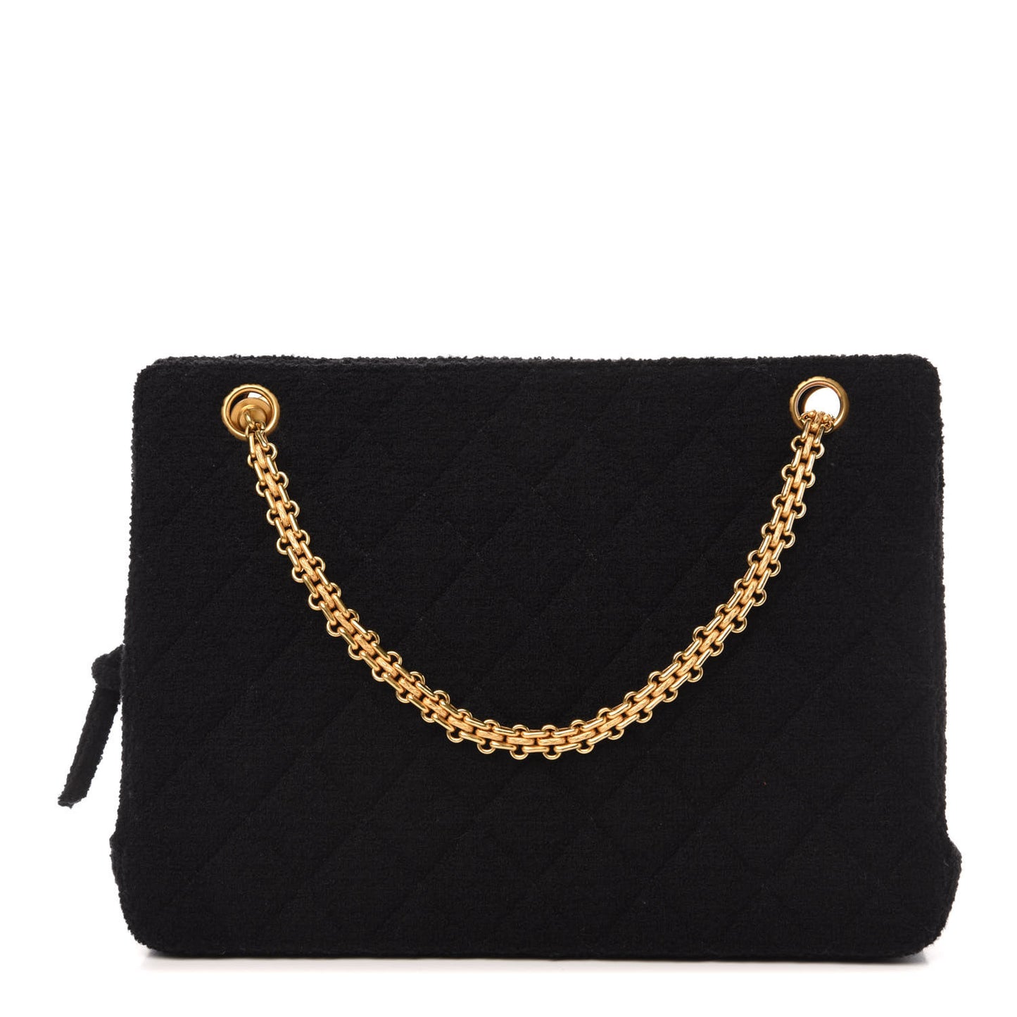 Jersey Quilted Shopping Tote Black