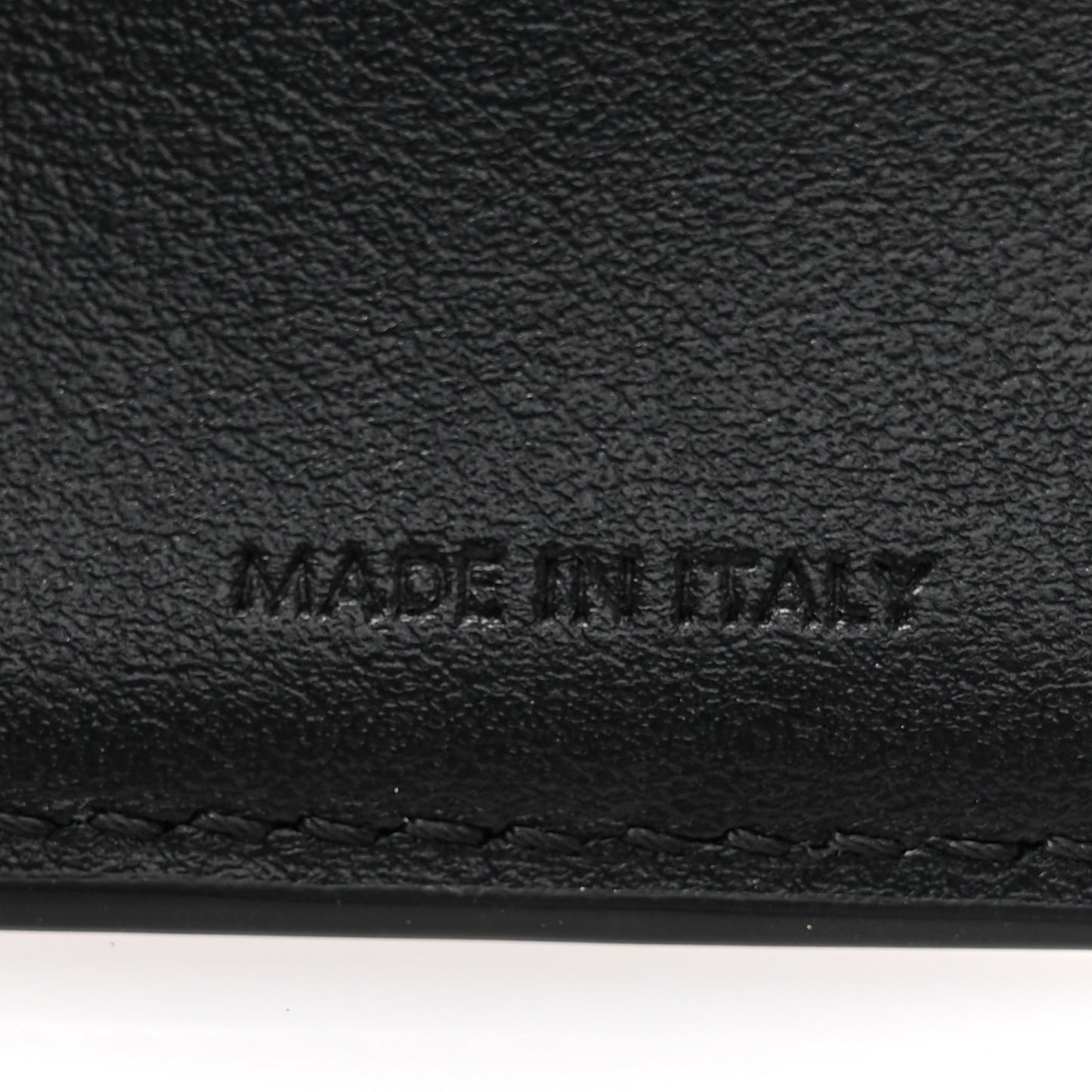 Shiny Calfskin Small Triomphe Wallet Black