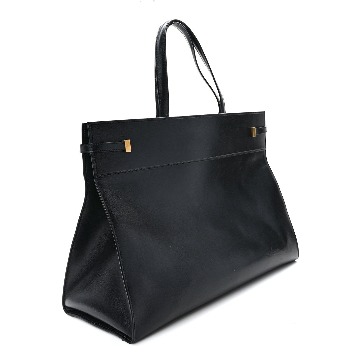 Saint Laurent Calfskin Large Manhattan Shopper Tote Black 3 of 9