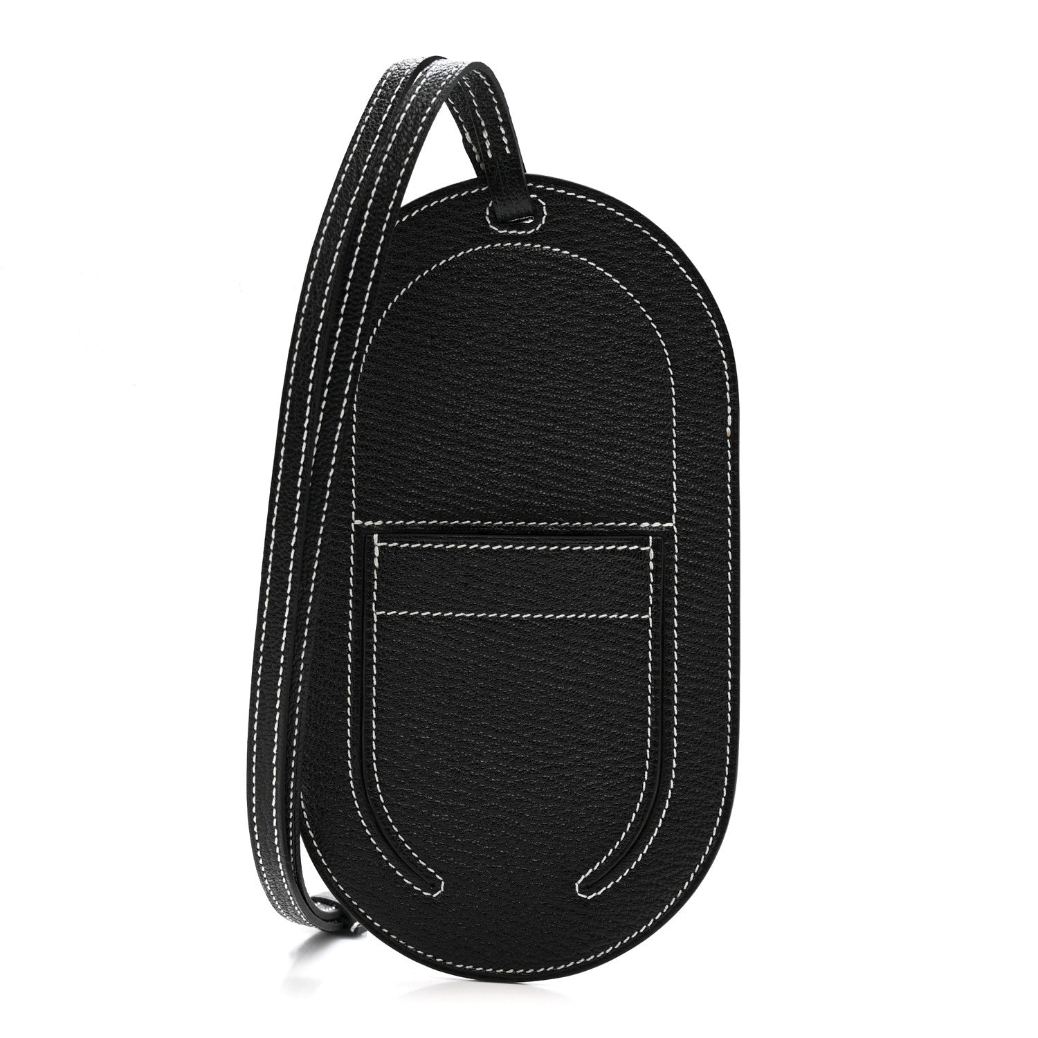 Hermes Chevre Mysore Verso In-The-Loop Phone To Go GM Case Black 1 of 8