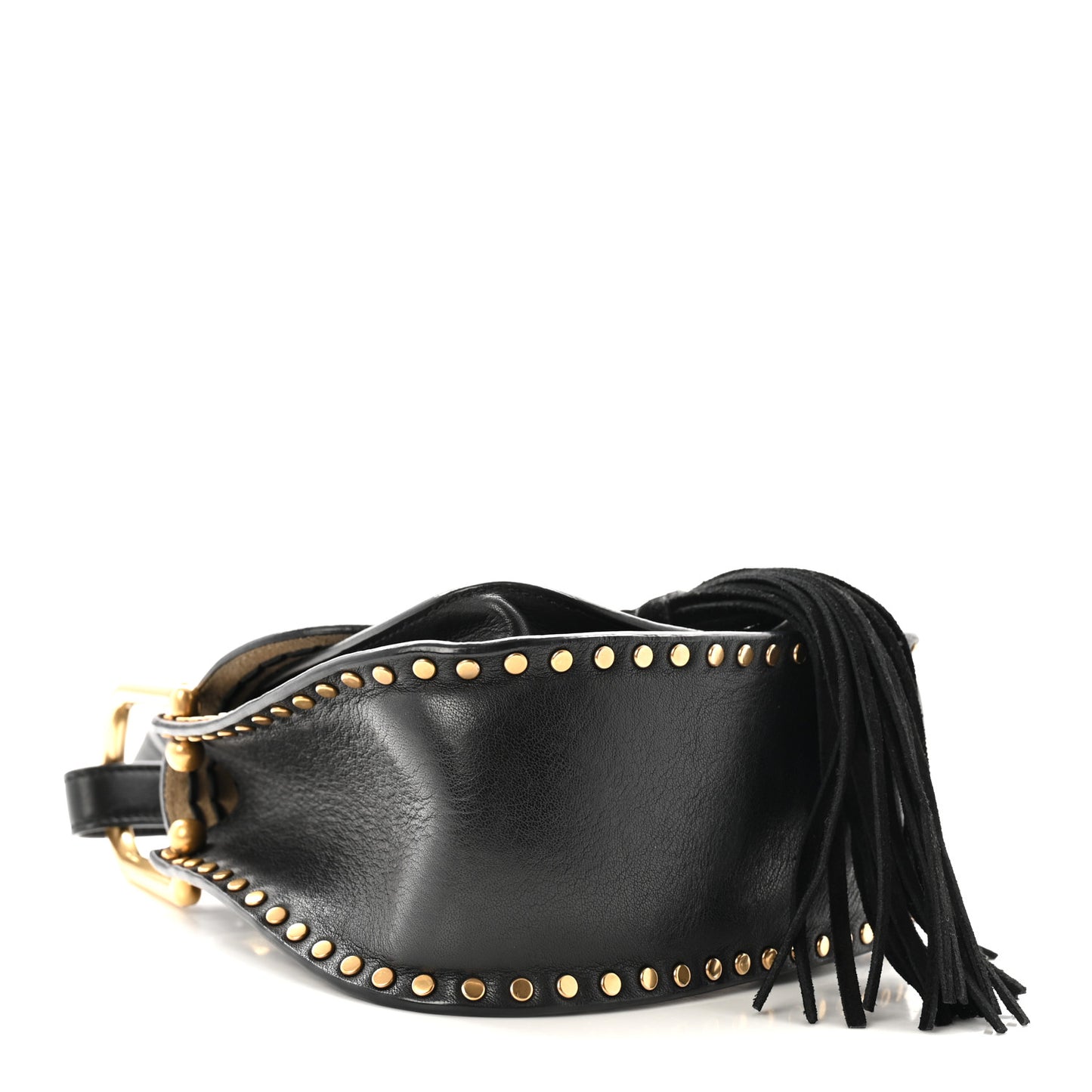 Calfskin Braided Mini Hudson Shoulder Bag Black